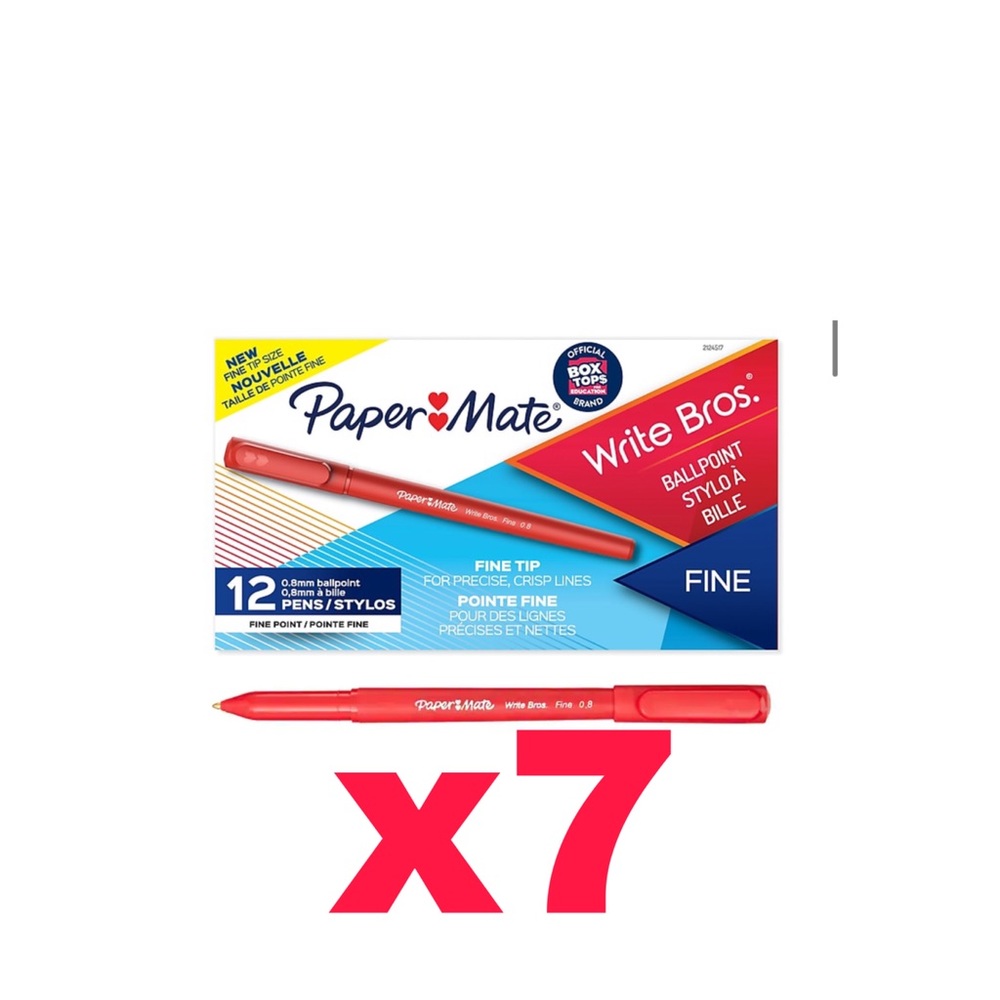 5 Boxes of Red Papermate Pens